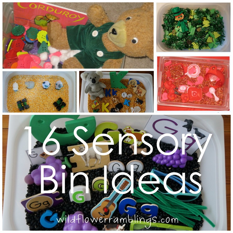 16 sensory bins ideas